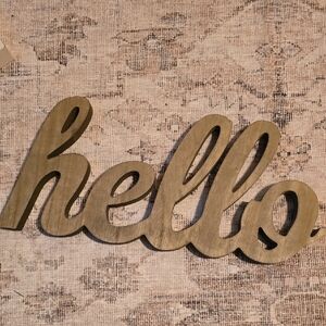 Hobby Lobby Wooden 'Hello' Wall Decor